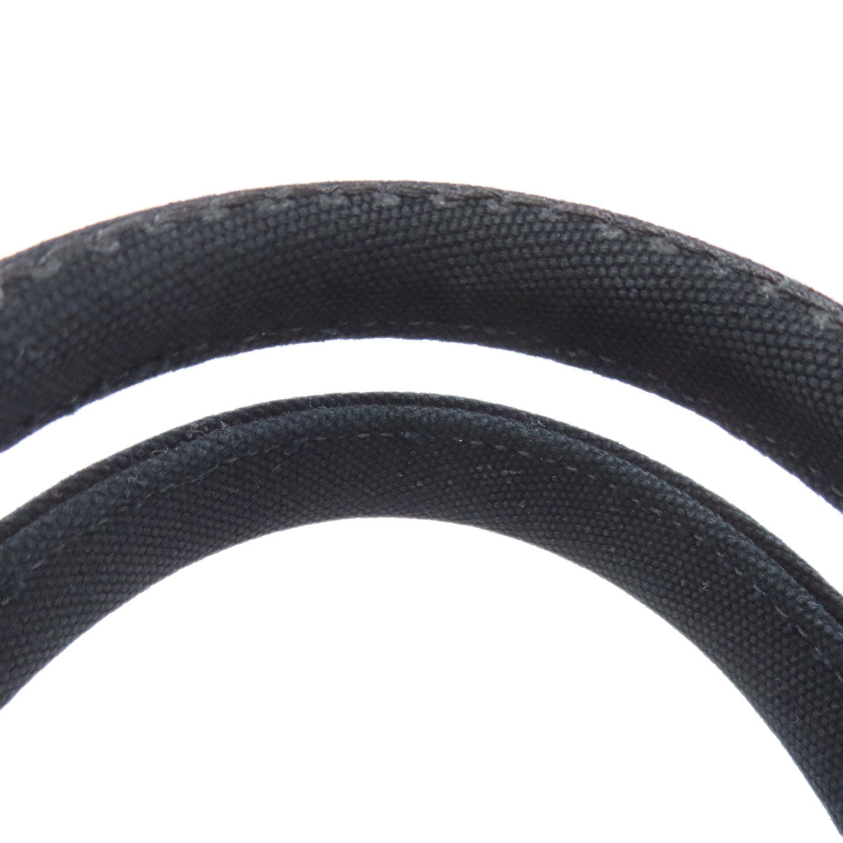 PRADA Handbag canvas black Canapa mini 2 WAY