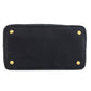 PRADA Handbag canvas black Canapa mini 2 WAY