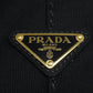 PRADA Handbag canvas black Canapa mini 2 WAY