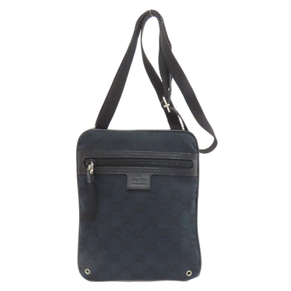 GUCCI Shoulder Bag 90479 Damier canvas black GG