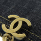 CHANEL Coin case denim blue COCO Mark stitch