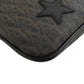 SAINT LAURENT Shoulder Bag PVC Brown Star motif