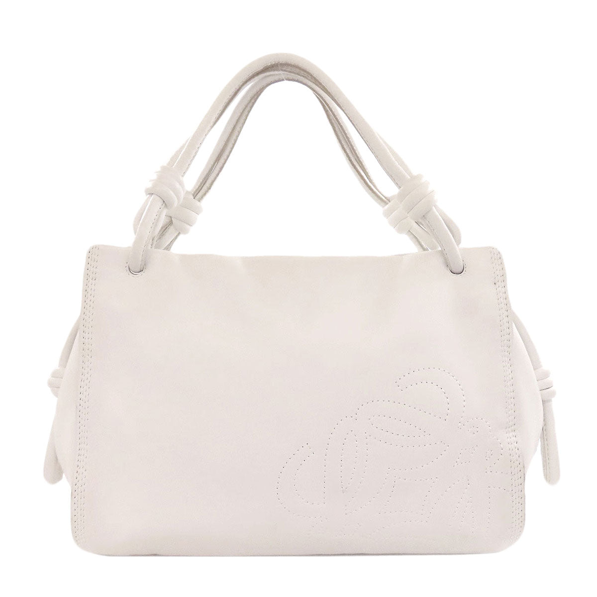 LOEWE Handbag lambskin white anagram
