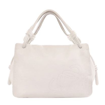 LOEWE Handbag lambskin white anagram