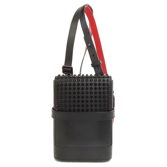 Christian Louboutin Shoulder Bag leather black Bench Reporter Studs