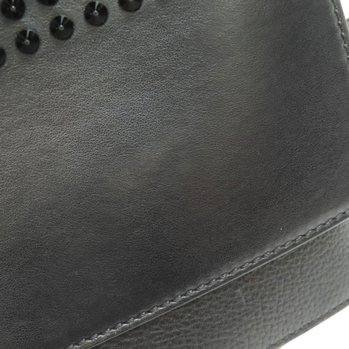 Christian Louboutin Shoulder Bag leather black Bench Reporter Studs