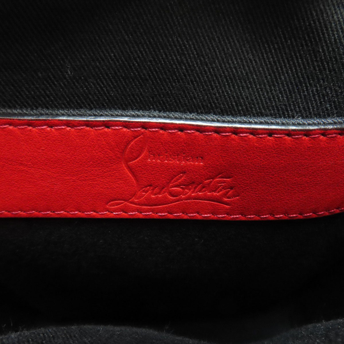 Christian Louboutin Shoulder Bag leather black Bench Reporter Studs