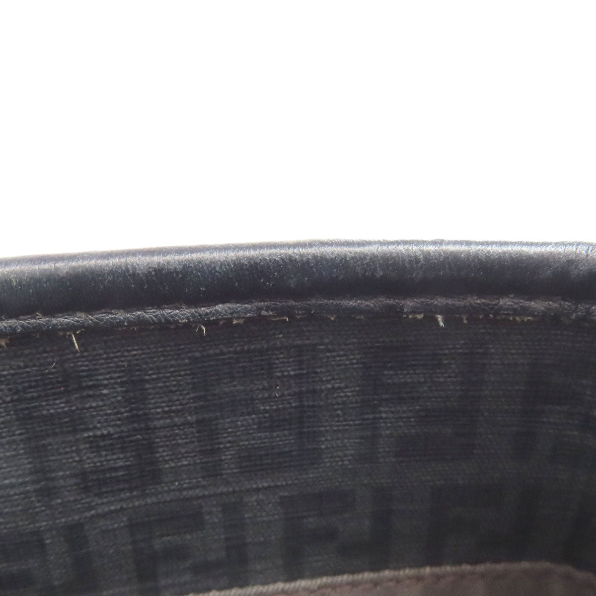 FENDI Tote Bag PVC black ZucchinoPattern