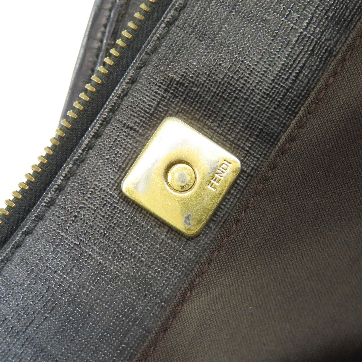 FENDI Tote Bag PVC black ZucchinoPattern