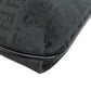 FENDI Shoulder Bag canvas black Zucca Pattern