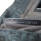 FENDI Shoulder Bag canvas black Zucca Pattern