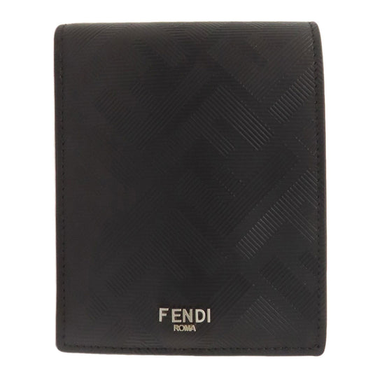 FENDI Bifold Wallet leather black shadow