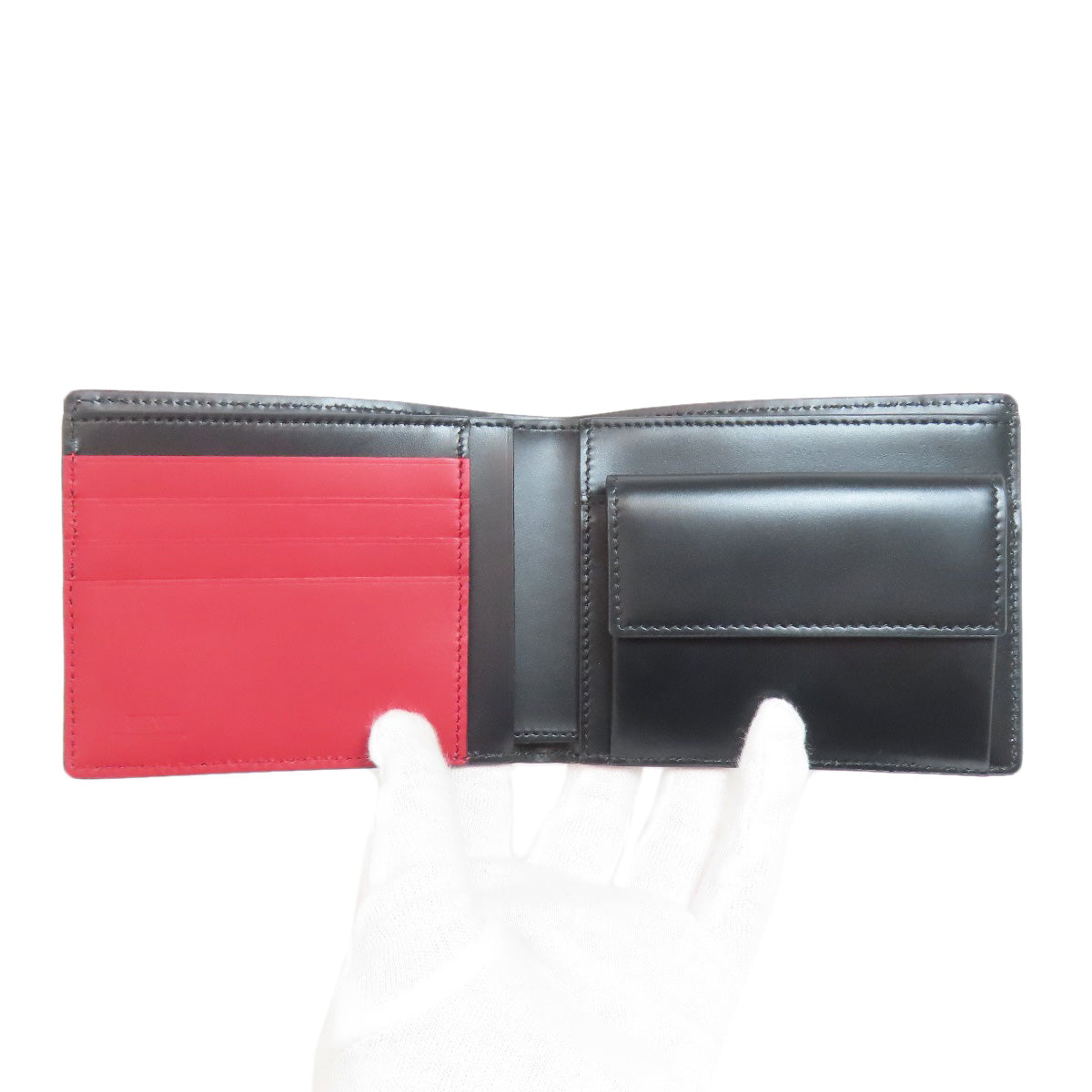 FENDI Bifold Wallet leather black shadow