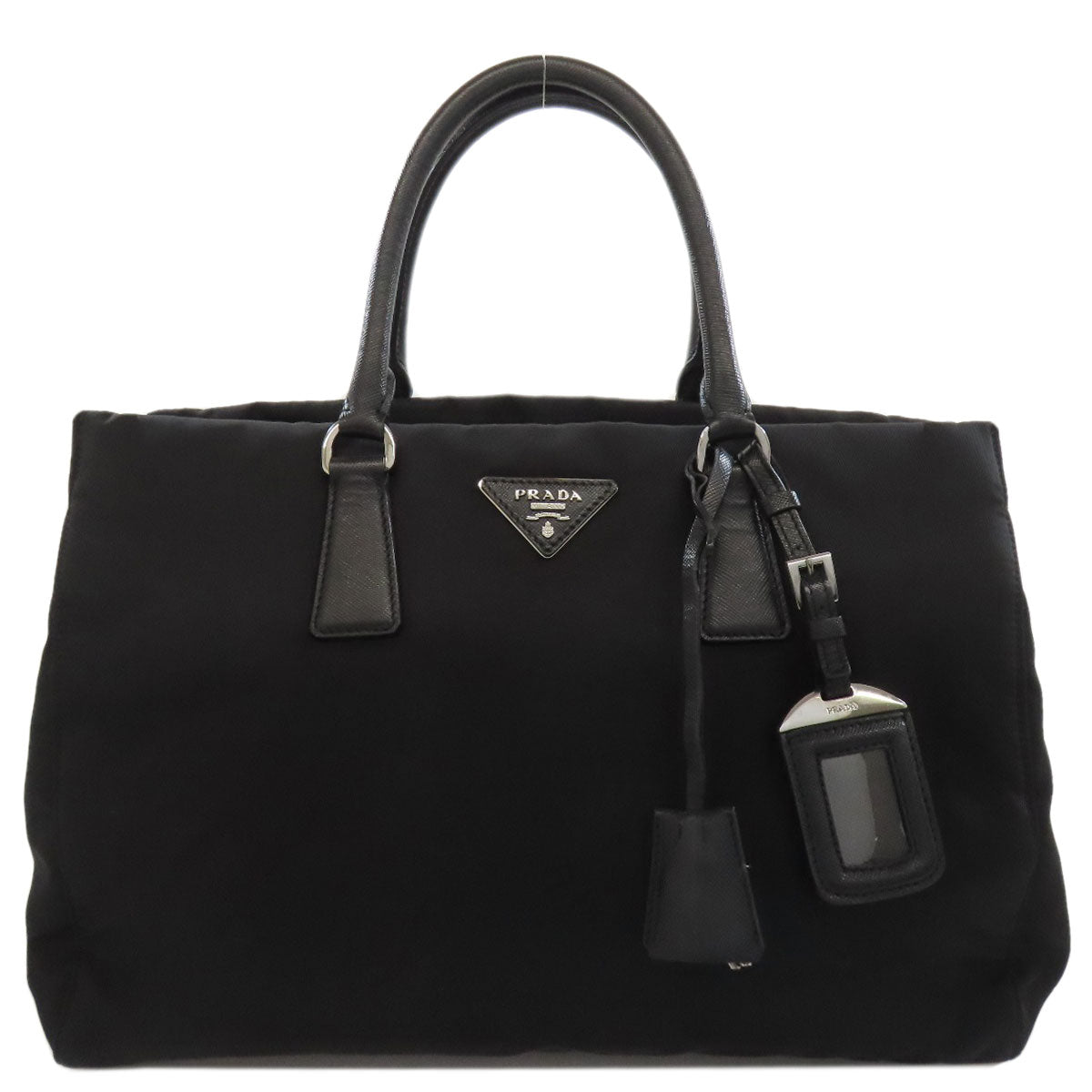 PRADA Handbag Nylon black logo