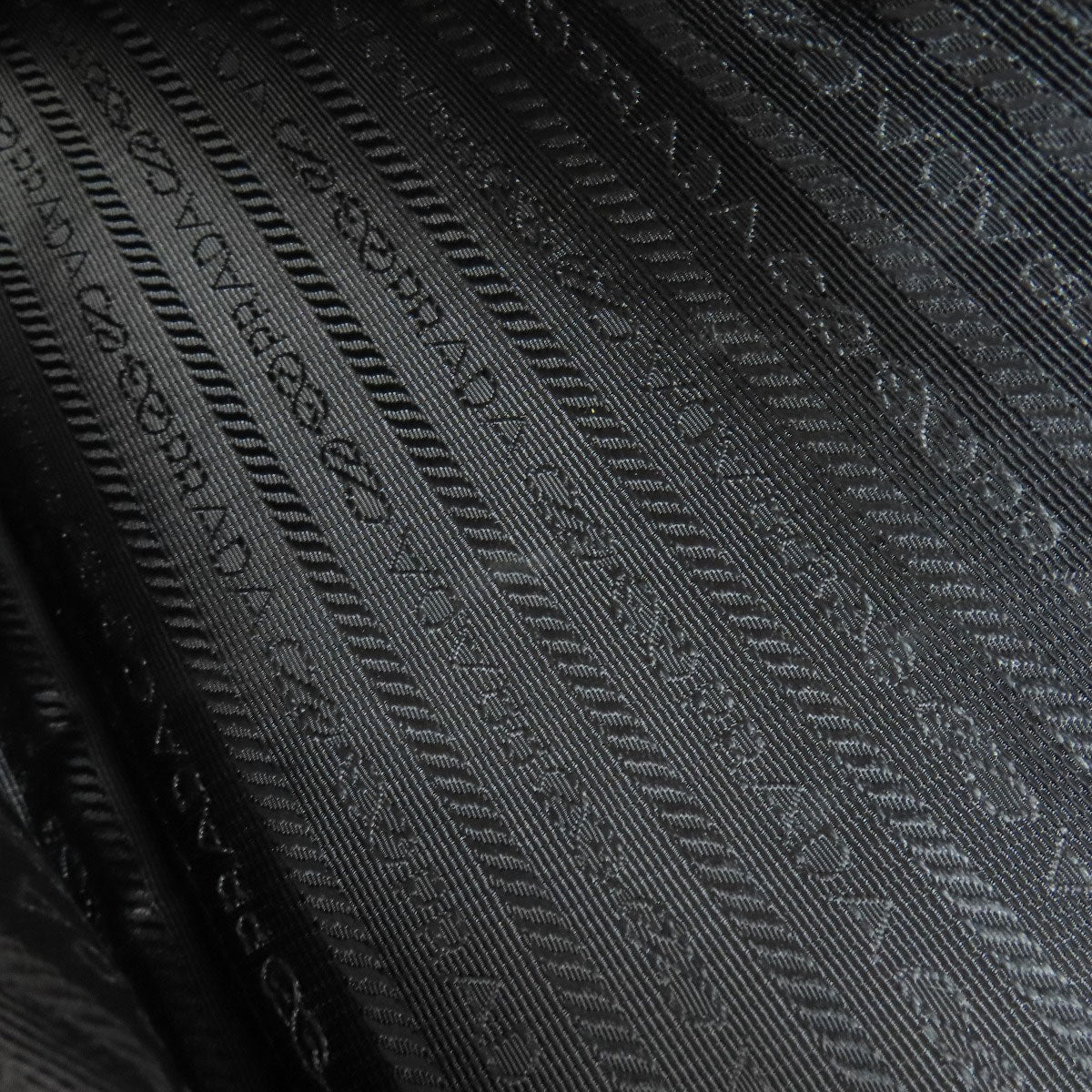 PRADA Handbag Nylon black logo