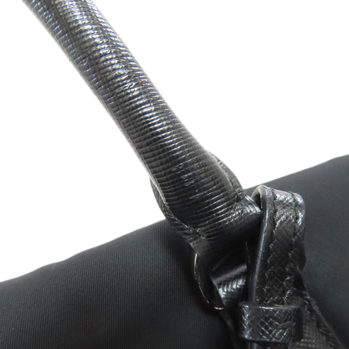 PRADA Handbag Nylon black logo