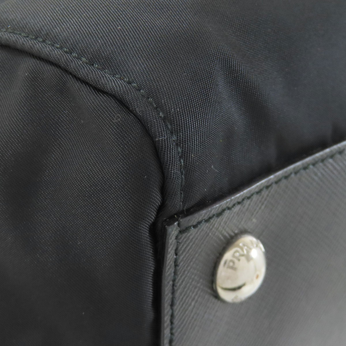 PRADA Handbag Nylon black logo