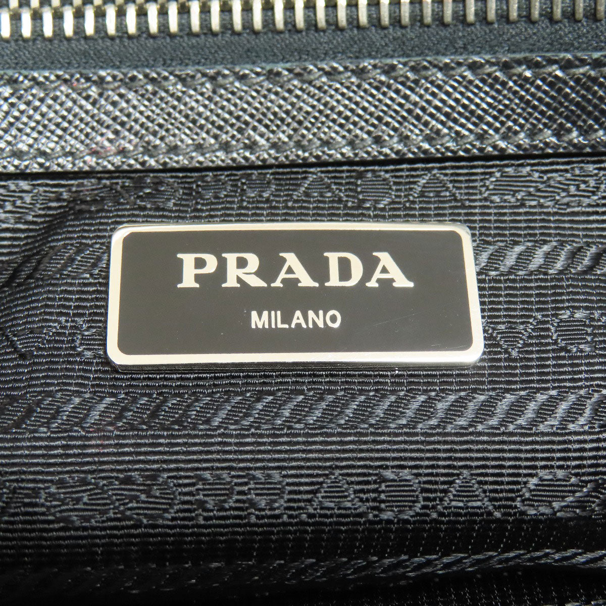 PRADA Handbag Nylon black logo