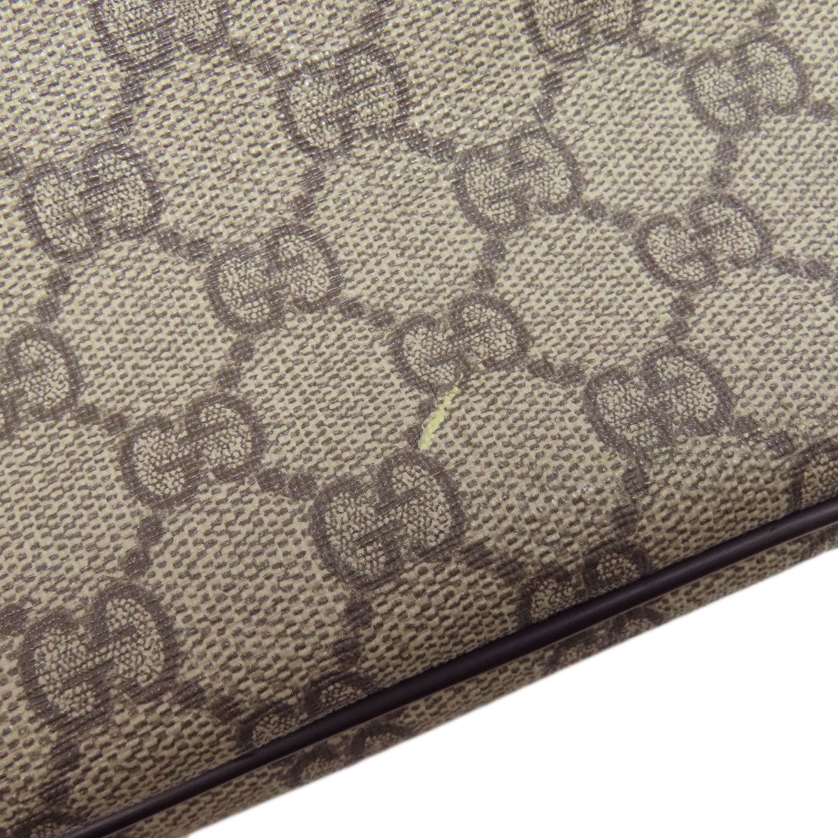 GUCCI Handbag 353440 PVC Brown GG Supreme 2WAY
