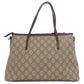 GUCCI Handbag 353440 PVC Brown GG Supreme 2WAY
