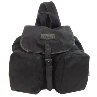 GUCCI Backpack 510343 Nylon black Outlet GG