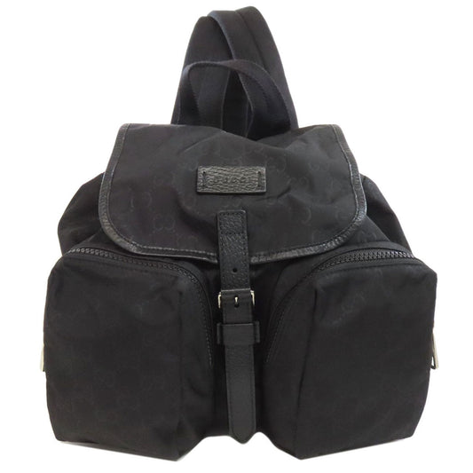GUCCI Backpack 510343 Nylon black Outlet GG