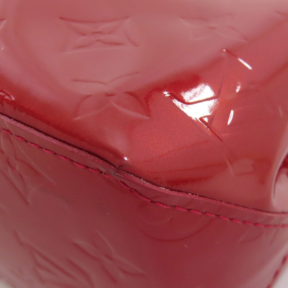 LOUIS VUITTON Handbag M91990 Vernis Red Lead PM