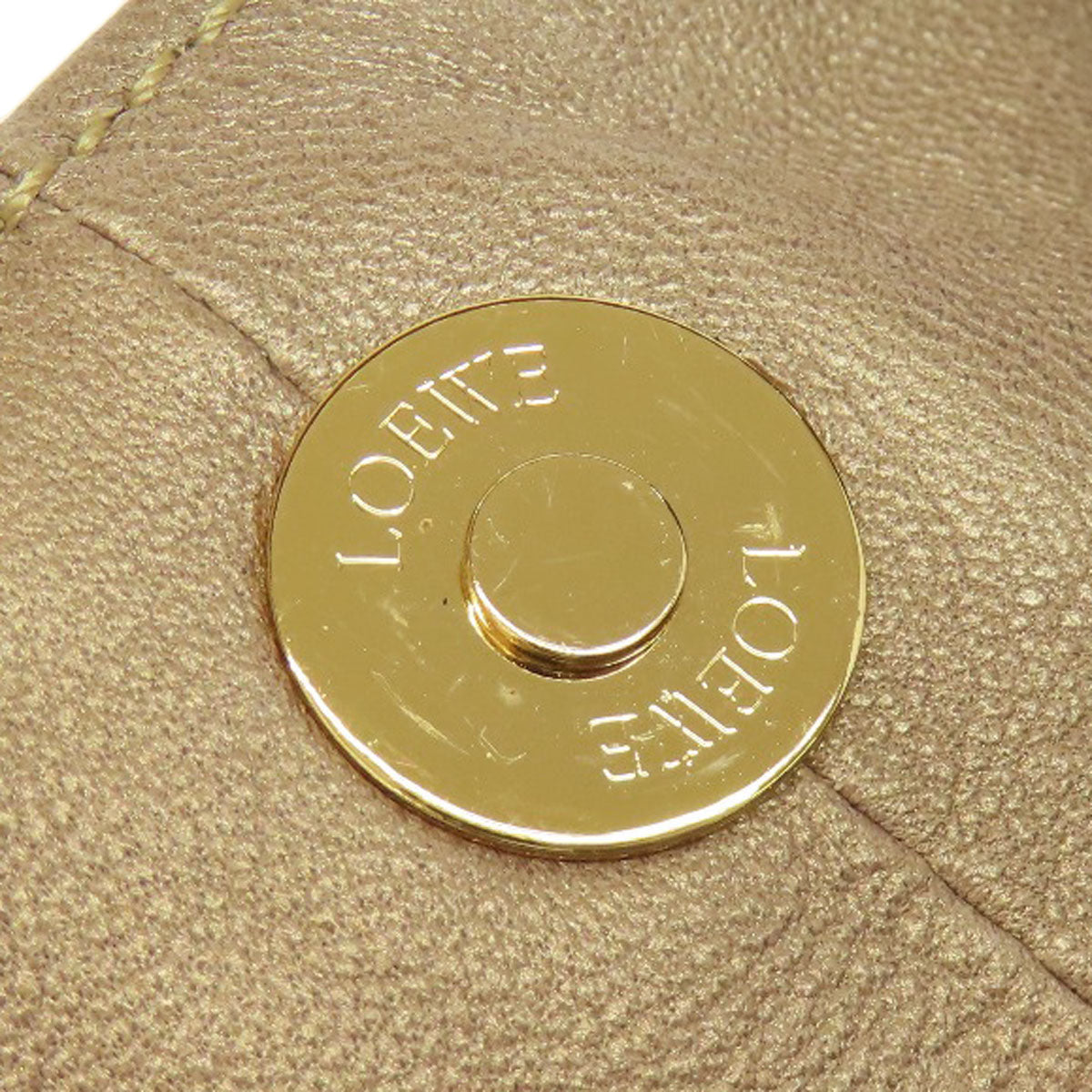 LOEWE Handbag lambskin gold Nappa Aire