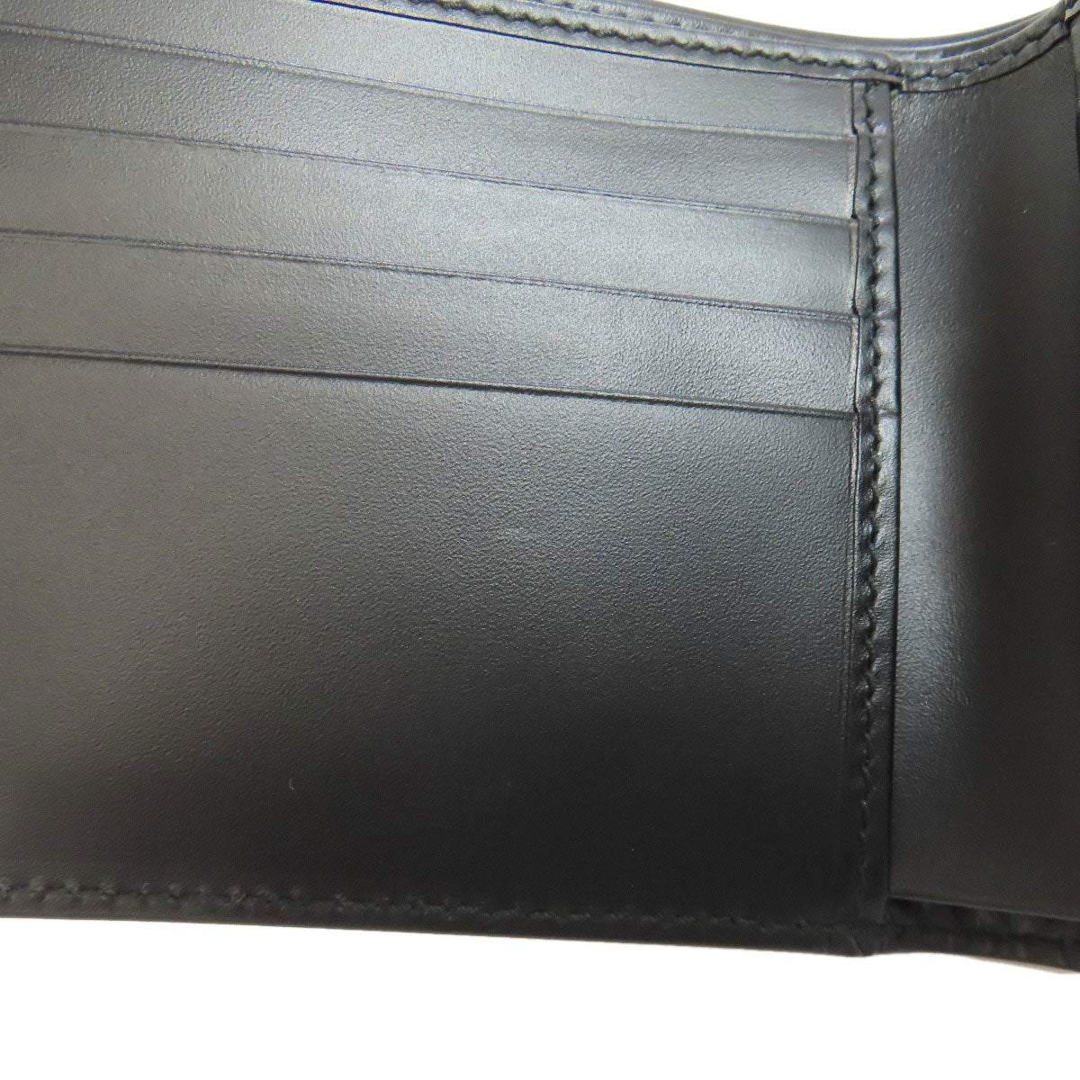 GUCCI Bifold Wallet 408826 Calfskin black GG Signature Shima Sherry Line