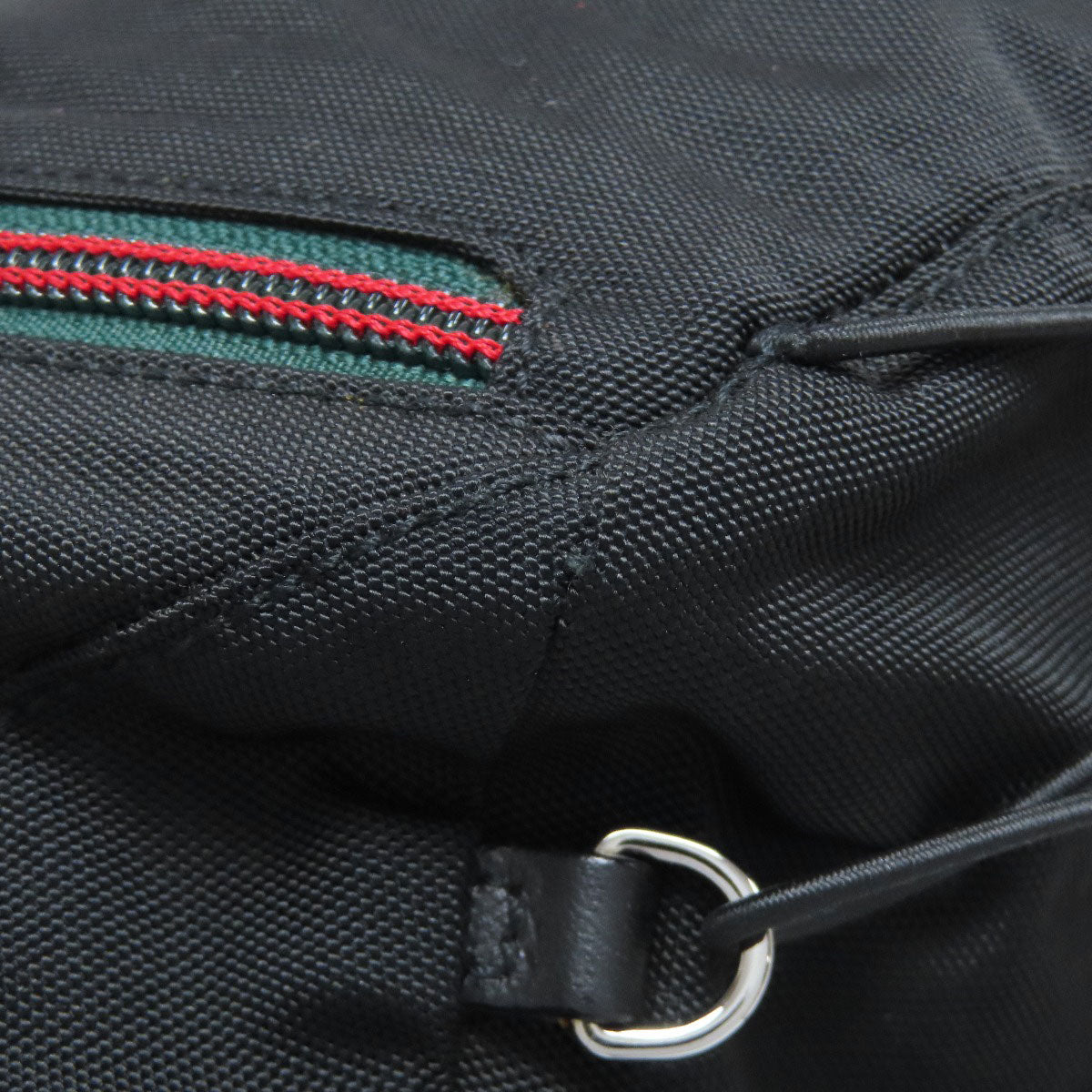 GUCCI Sling bag 122350 Nylon canvas black Sherry line