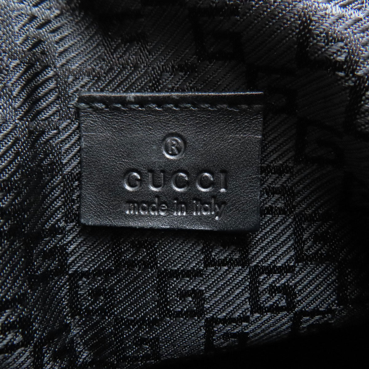 GUCCI Sling bag 122350 Nylon canvas black Sherry line