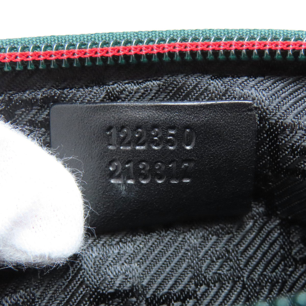 GUCCI Sling bag 122350 Nylon canvas black Sherry line