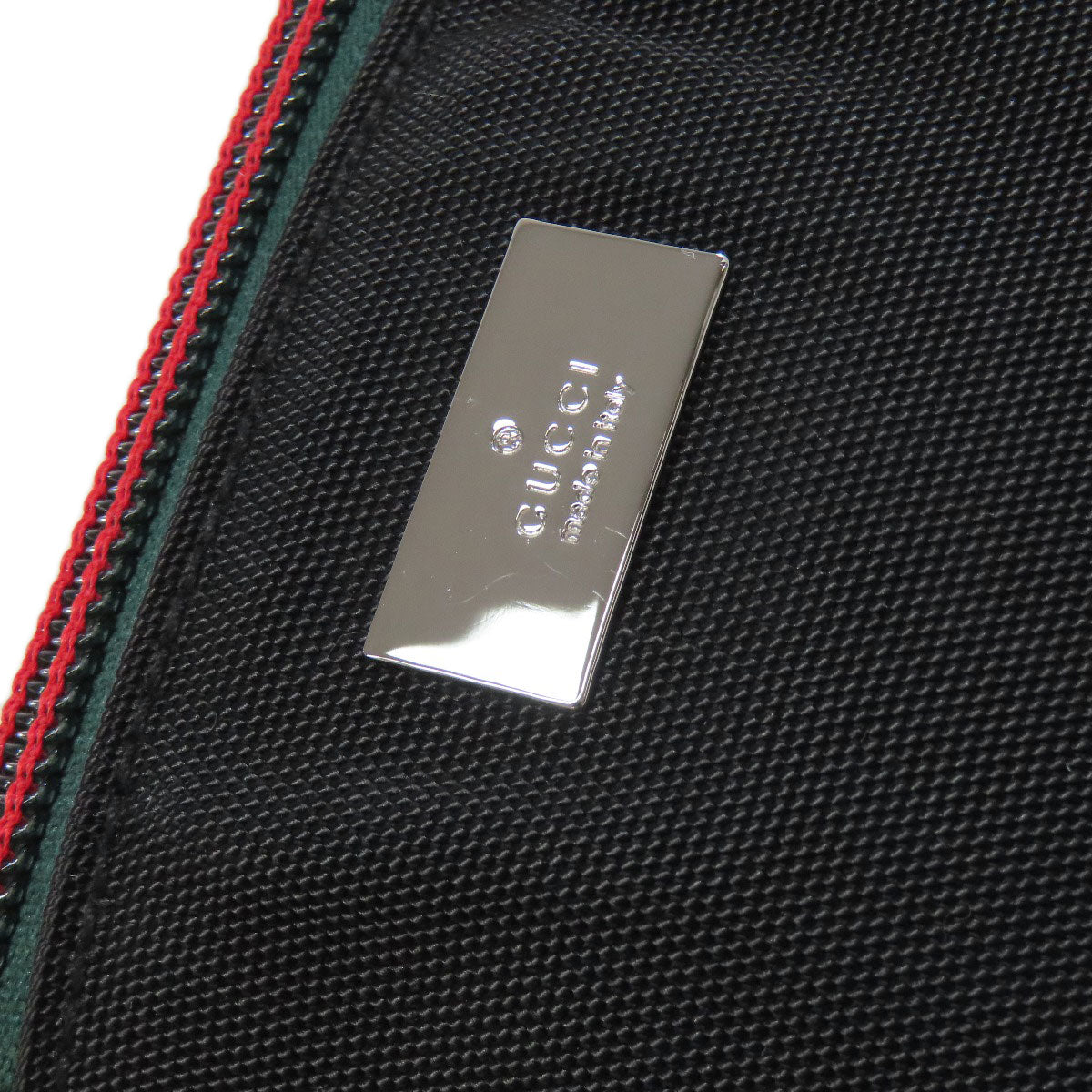 GUCCI Sling bag 122350 Nylon canvas black Sherry line