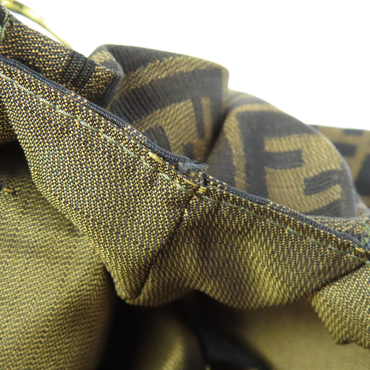 FENDI Handbag canvas Brown Zucca Pattern