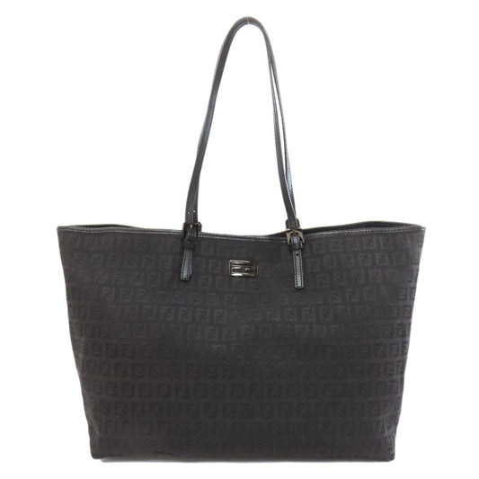 FENDI Tote Bag canvas black Zucchino