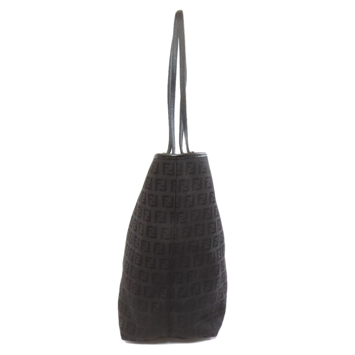 FENDI Tote Bag canvas black Zucchino