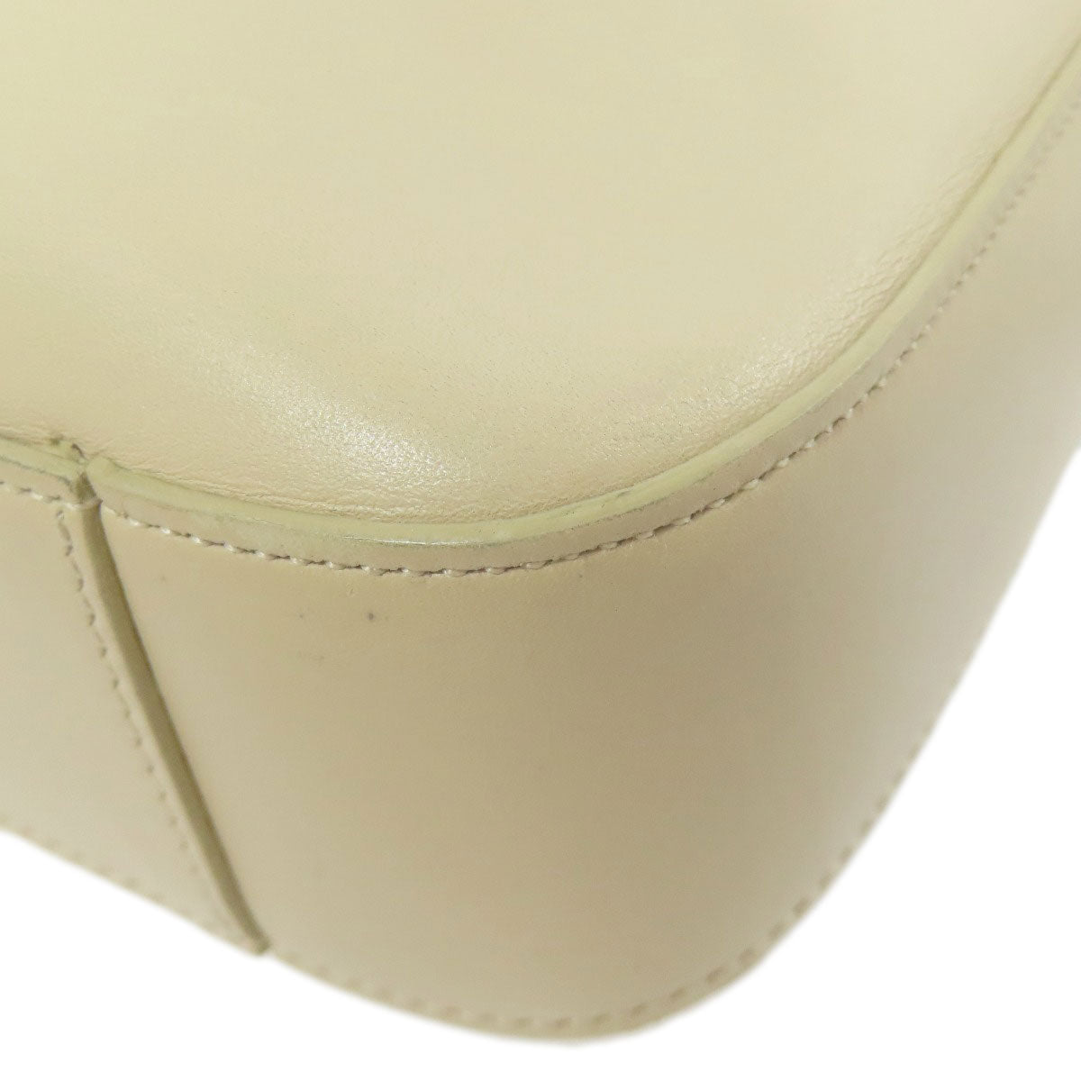 GUCCI Shoulder Bag 001・3312 leather white one belt