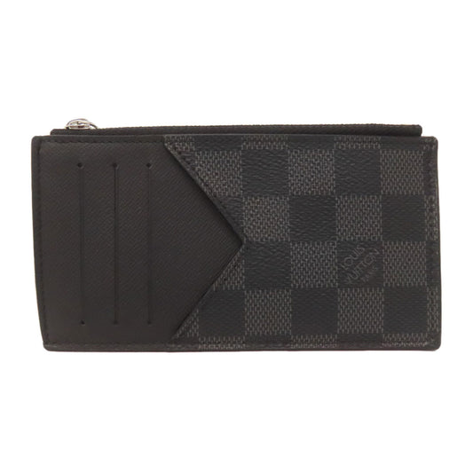 LOUIS VUITTON Coin case N64038 Damier canvas black Coin card holder