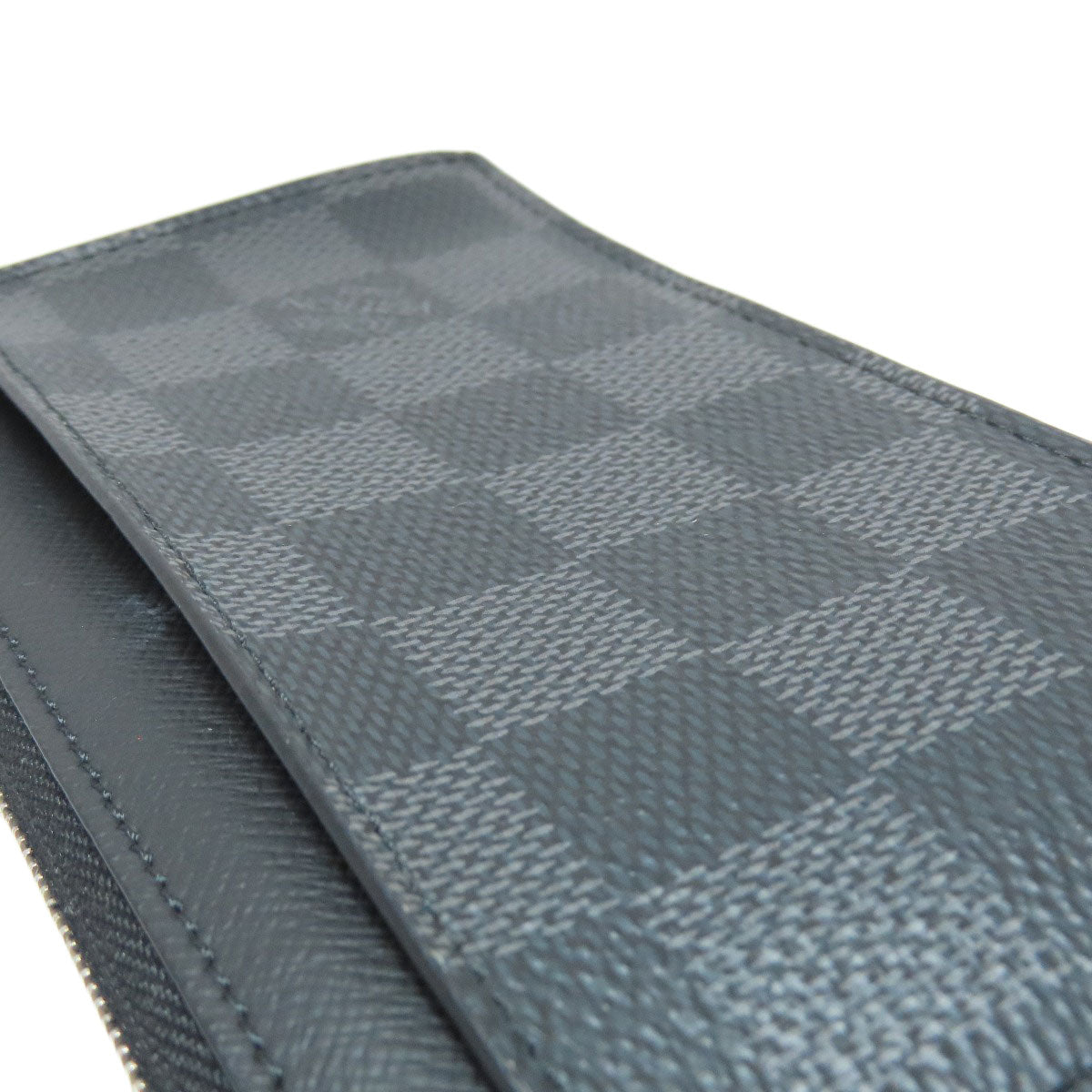 LOUIS VUITTON Coin case N64038 Damier canvas black Coin card holder