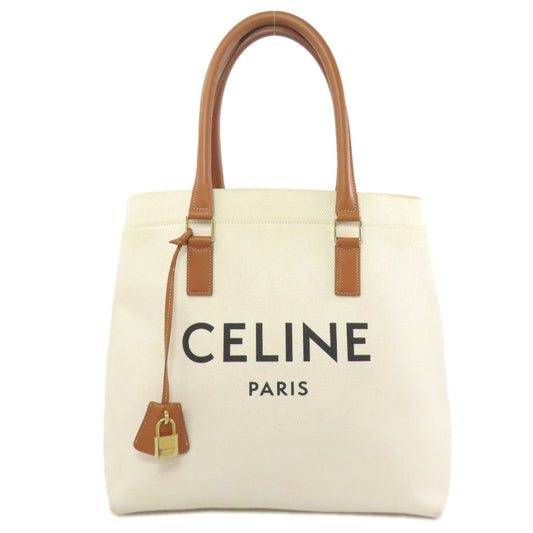 CELINE Tote Bag canvas white Horizontalkava