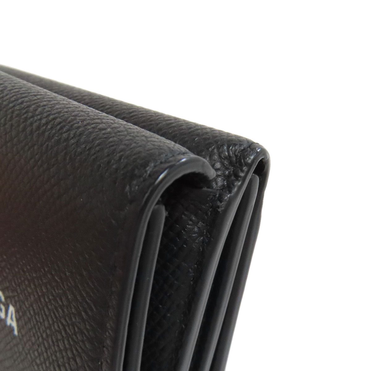 BALENCIAGA Bifold Wallet 594412 leather black Compact wallet