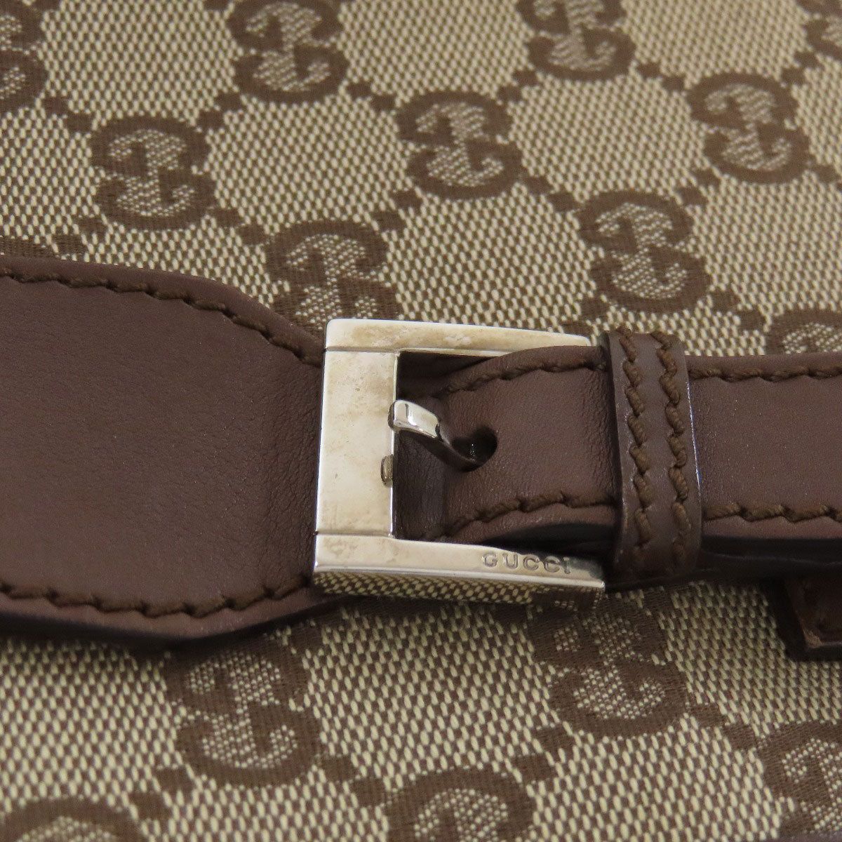 GUCCI Shoulder Bag 92562 canvas Brown Long Shoulder GG