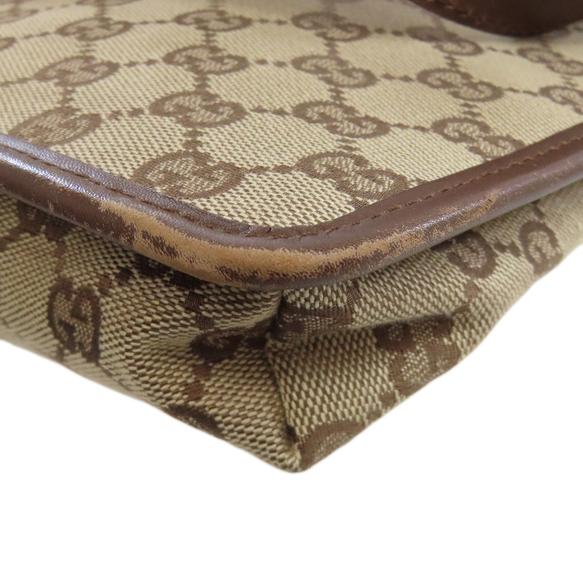 GUCCI Shoulder Bag 92562 canvas Brown Long Shoulder GG