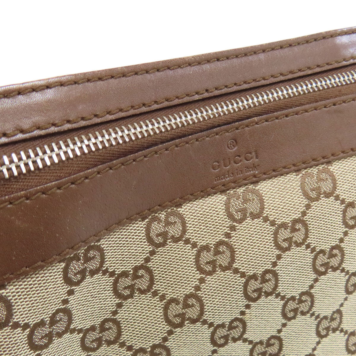 GUCCI Shoulder Bag 92562 canvas Brown Long Shoulder GG