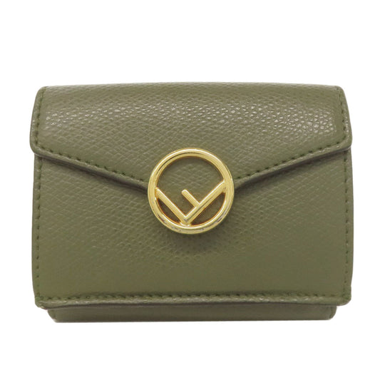 FENDI Bifold Wallet leather green Ehuise Fendi
