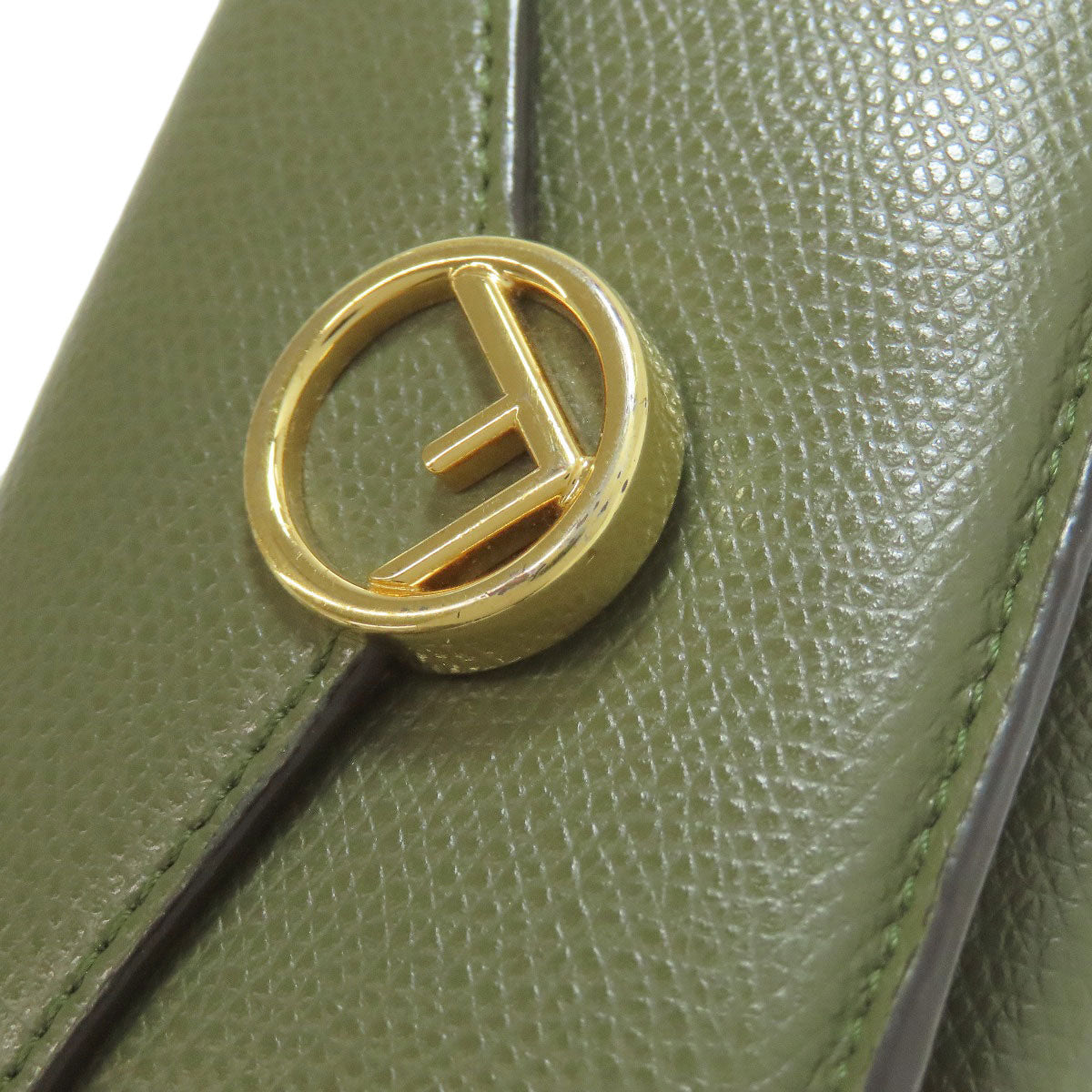 FENDI Bifold Wallet leather green Ehuise Fendi