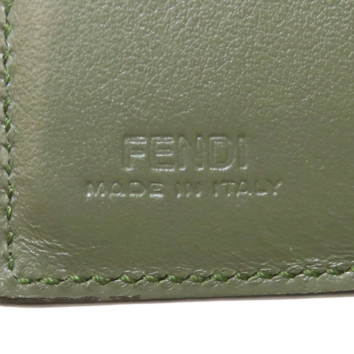 FENDI Bifold Wallet leather green Ehuise Fendi