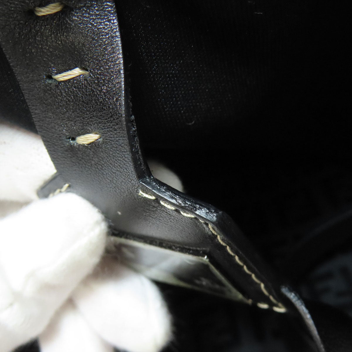 FENDI Tote Bag canvas black Zucca Pattern