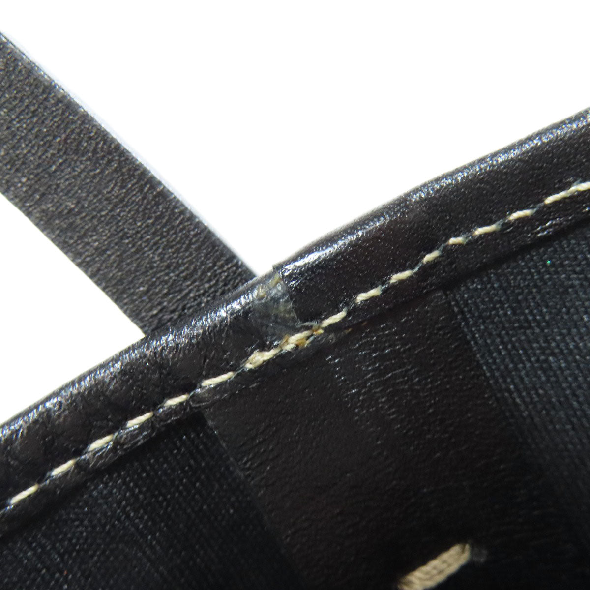 FENDI Tote Bag canvas black Zucca Pattern