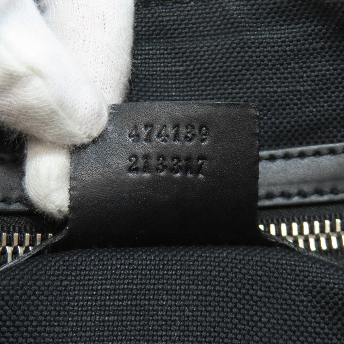 GUCCI Shoulder Bag 474139 PVC black messenger bag GG Supreme